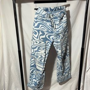 Graphic Print Jeans